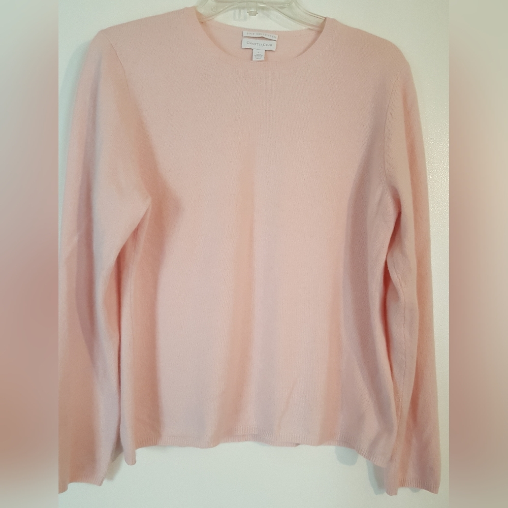 Charter Club Cashmere Sweater Size Large-Pretty in Pink